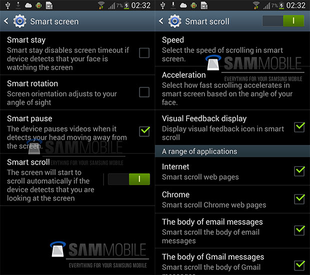Galaxy S IV Smart Scroll and Smart Pause smart scroll Galaxy S IV Smart Scroll and Smart Pause