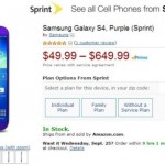 wpid amazon s4 sprint deal 49 USD 150x150 [Samsung Deals] 60 Inch 120 Hz 1080p LED Smart HDTV for $997.99 & free shipping