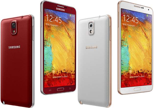 Note3 new colors Galaxy Note 3 in New Colors: Rose Gold White, Rose Gold Black and Merlot Red