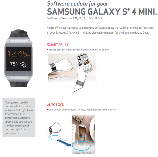 nexusae0 image thumb32 Verizons Galaxy S 4 Mini Got Galaxy Gear Support