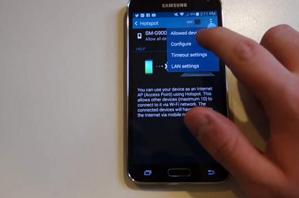 Samsung Galaxy S5   How to Enable Mobile Hotspot - 2
