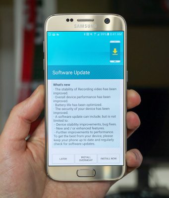 Security enhancements and Google Pay update for Galaxy S7